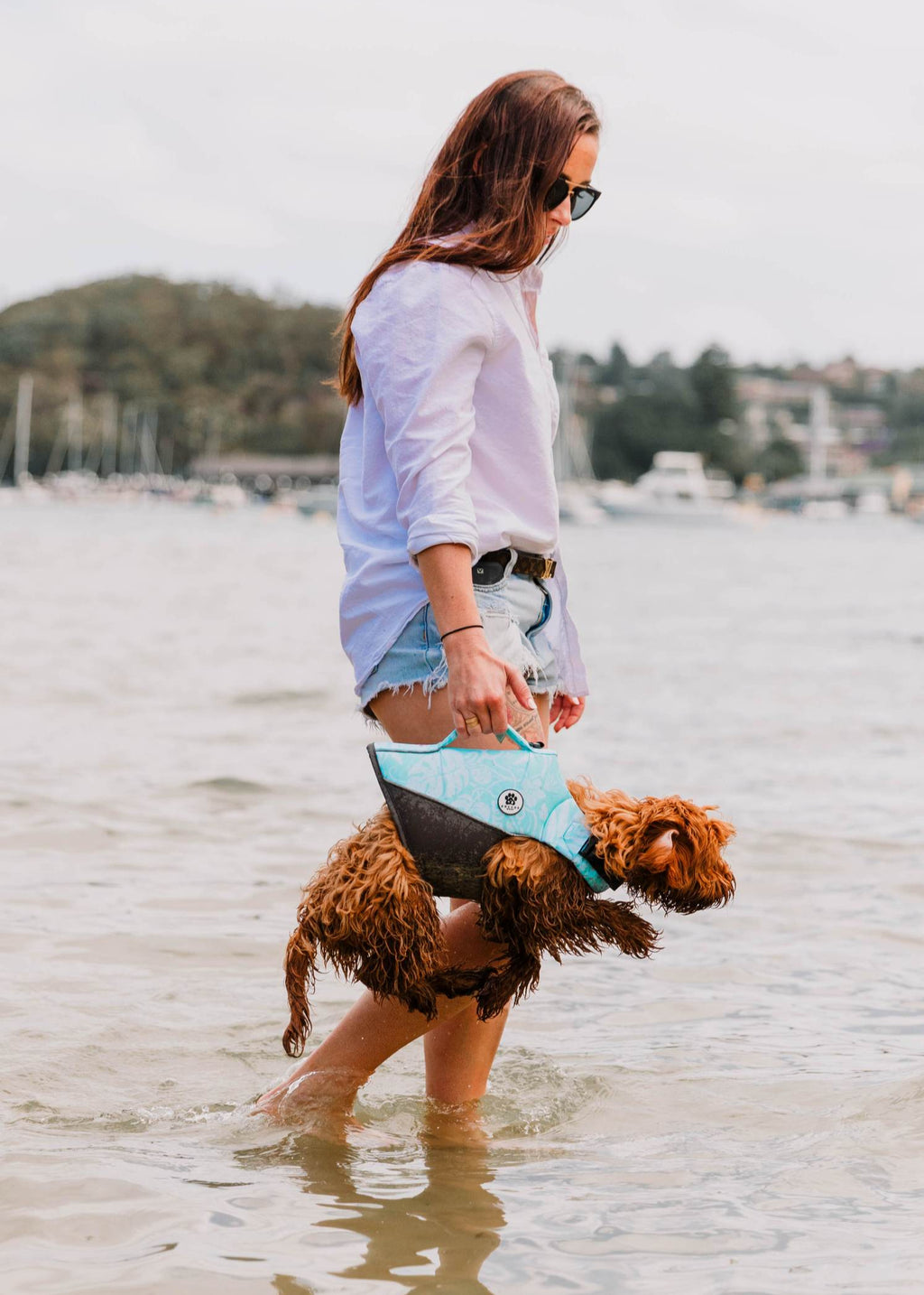 The Doggo'Float Dog Life Jacket By Doggos Wear In Tropicana Safety Vest