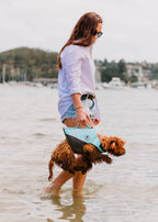 The Doggo'Float Dog Life Jacket By Doggos Wear In Tropicana Safety Vest