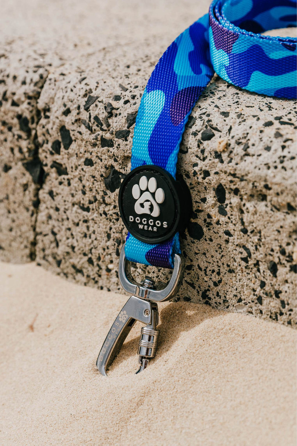 The Blue Camo Dog Leash By Doggos Wear