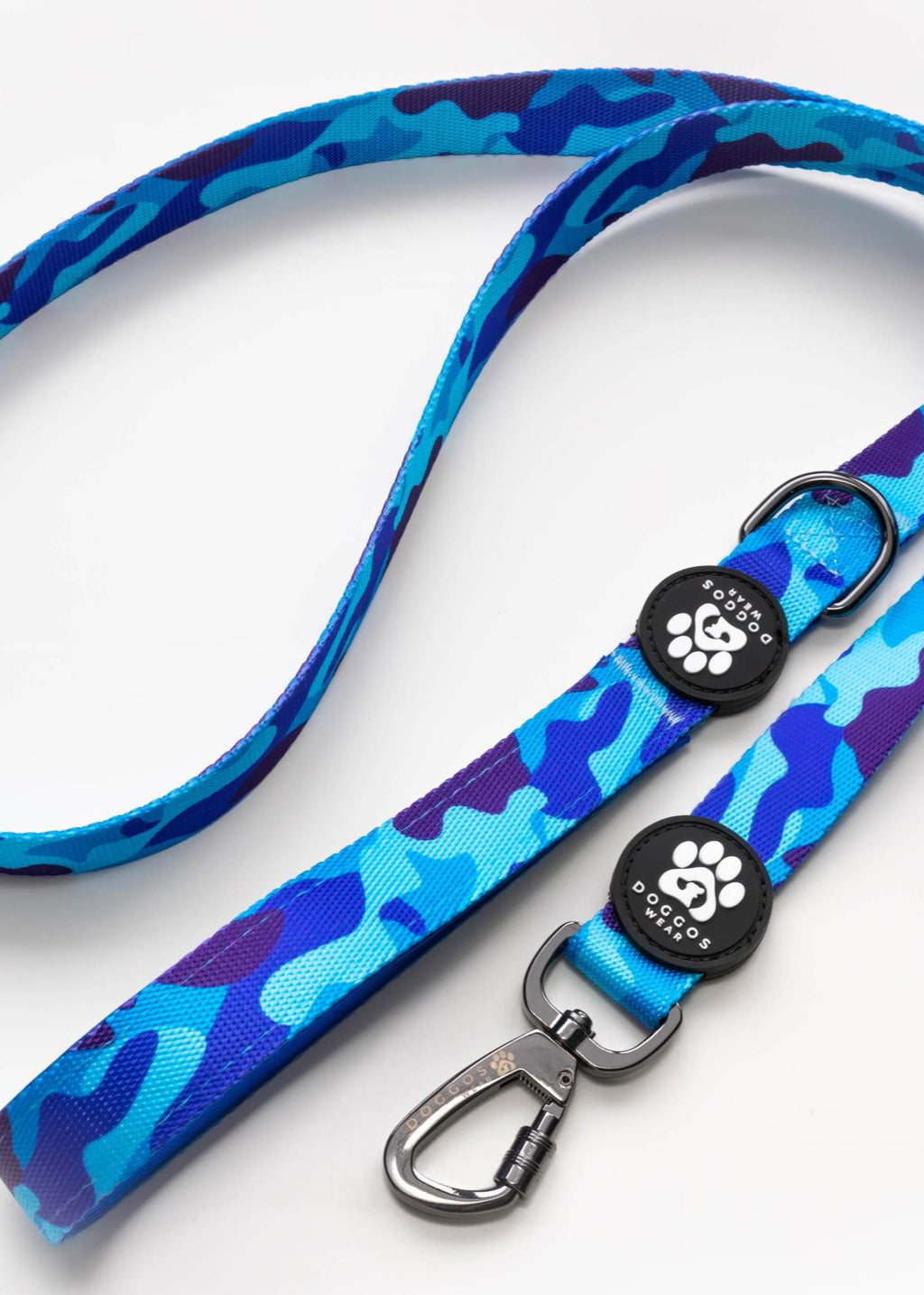 The Blue Camo Dog Leash By Doggos Wear