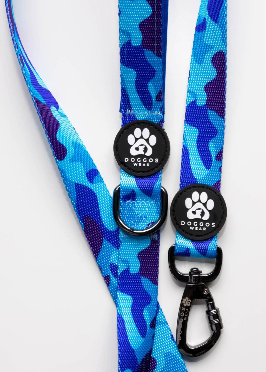 The Blue Camo Dog Leash By Doggos Wear
